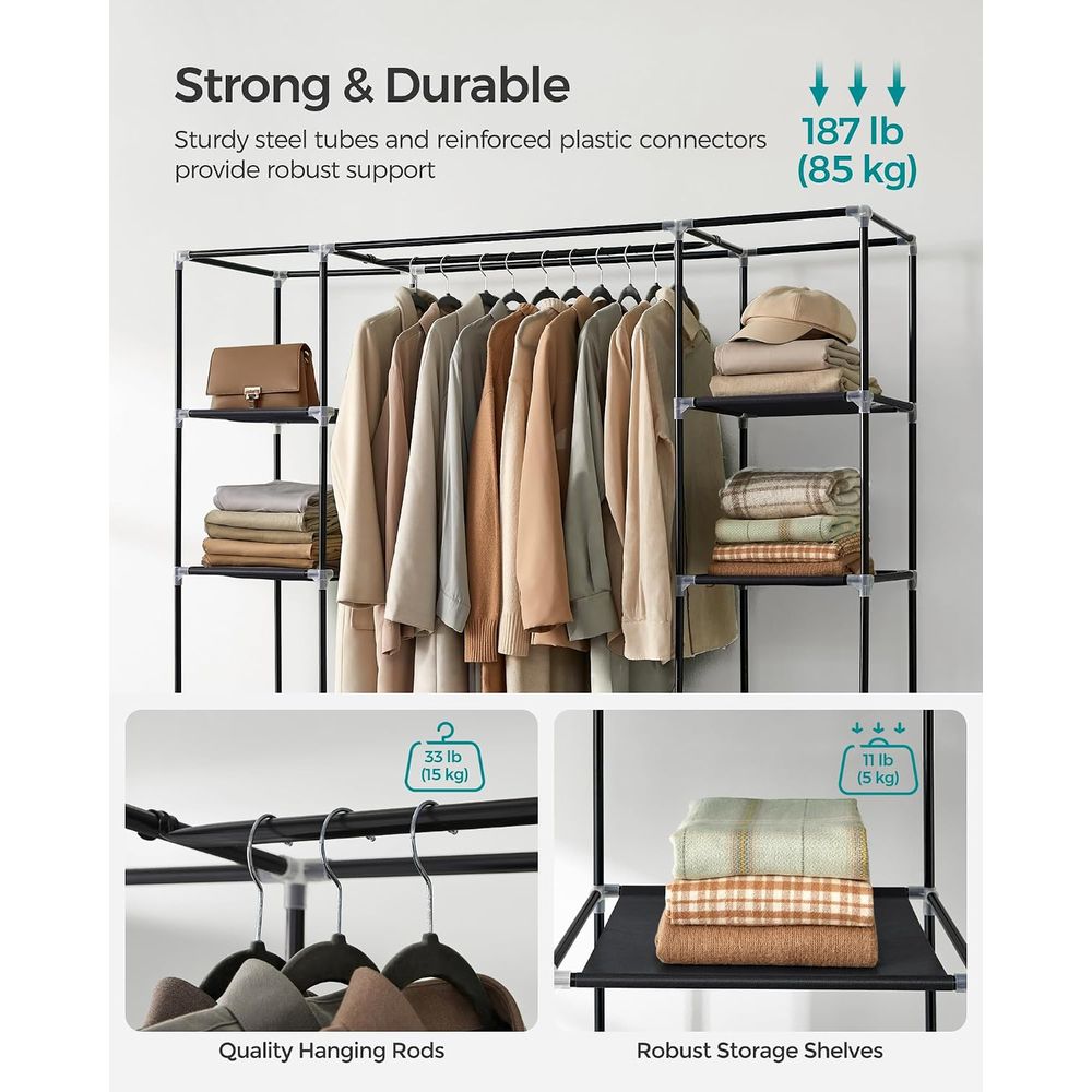 Closet Wardrobe, Portable Clos - Wardrobe Closet Portable Fabric Cover review and price