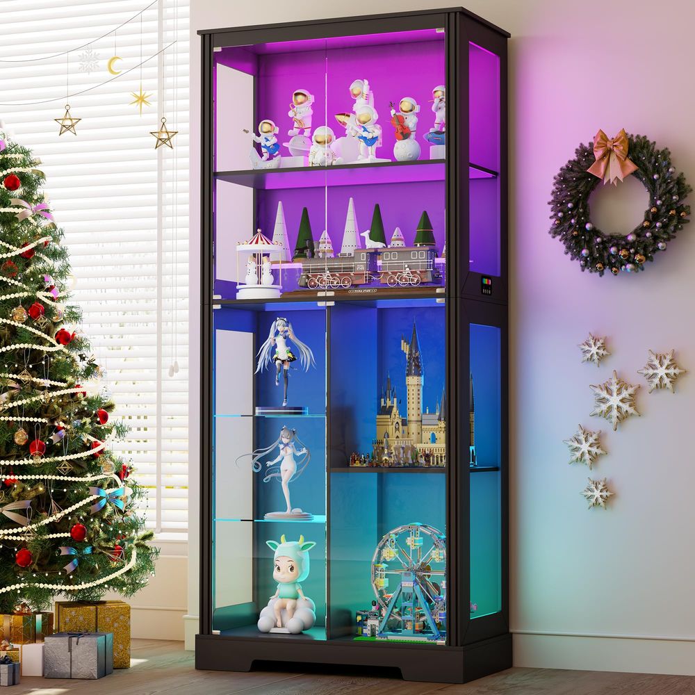 Lighted Corner Display Curio C - Storage review and price