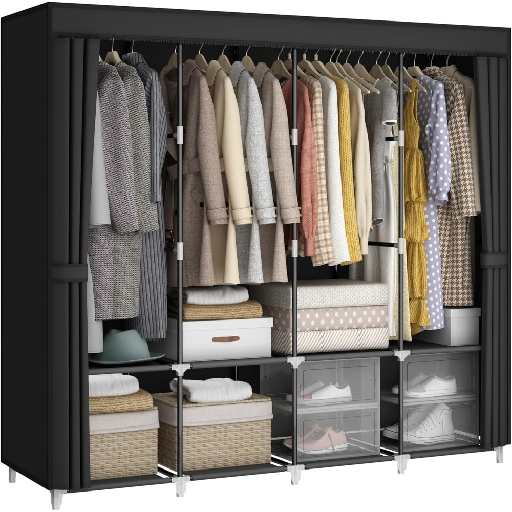 US Shipping Portable Closet Wa - Wardrobe Closet Portable Fabric Cover review and price