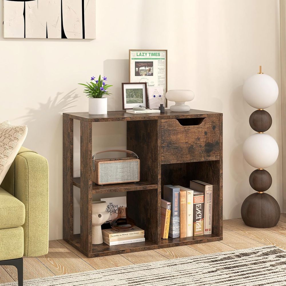 3-Tier Wooden Cube Bookshelf f - Storage review and price