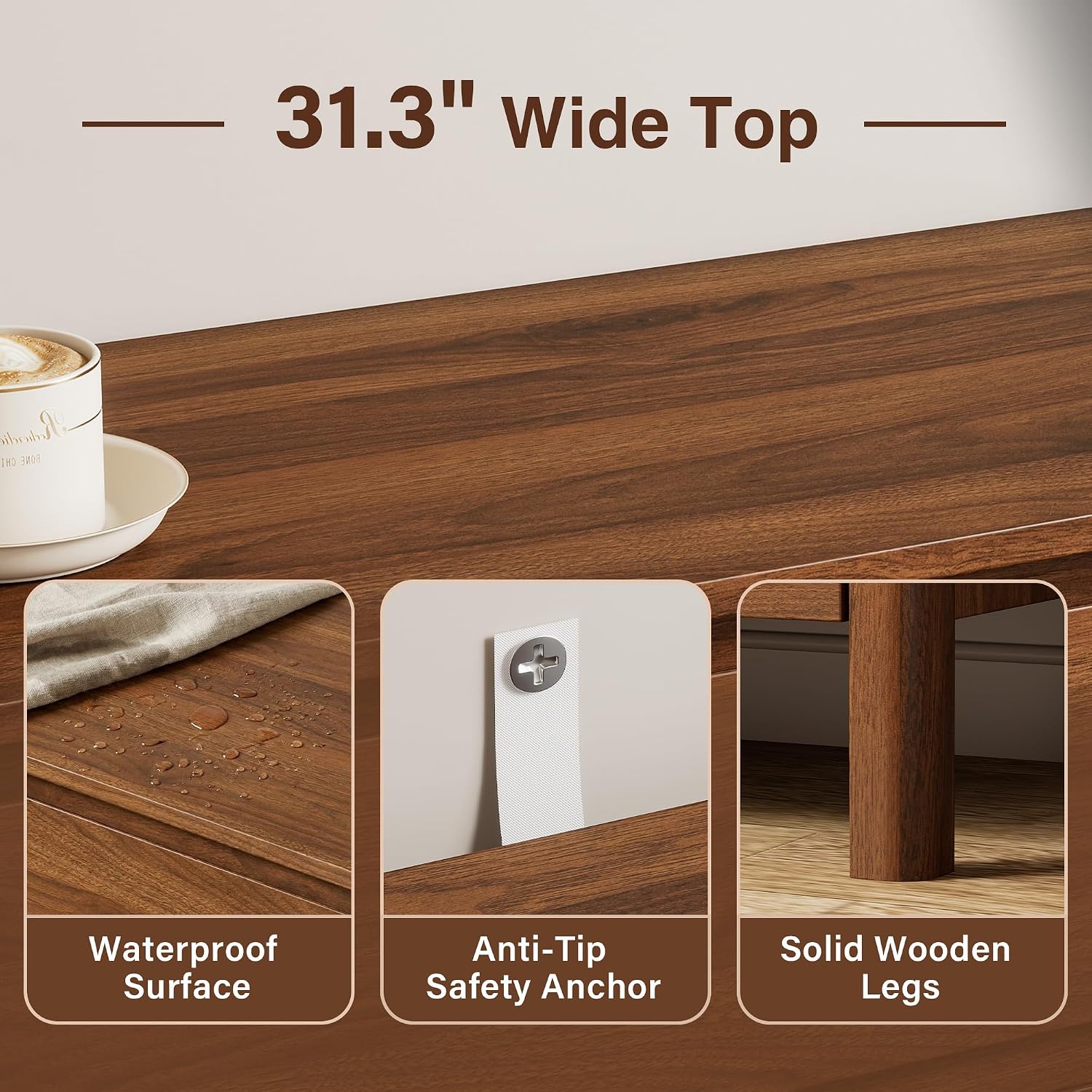 Five Drawer Wooden Storage Cab - Bedroom Furniture review and price
