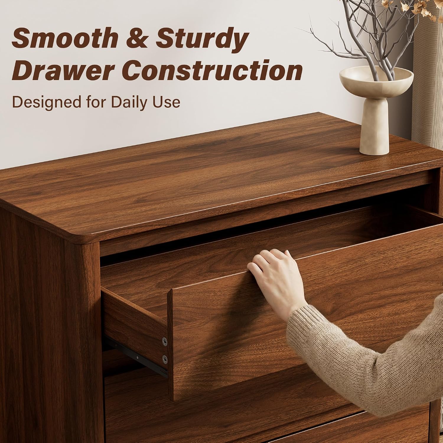 Five Drawer Wooden Storage Cab - Bedroom Furniture review and price