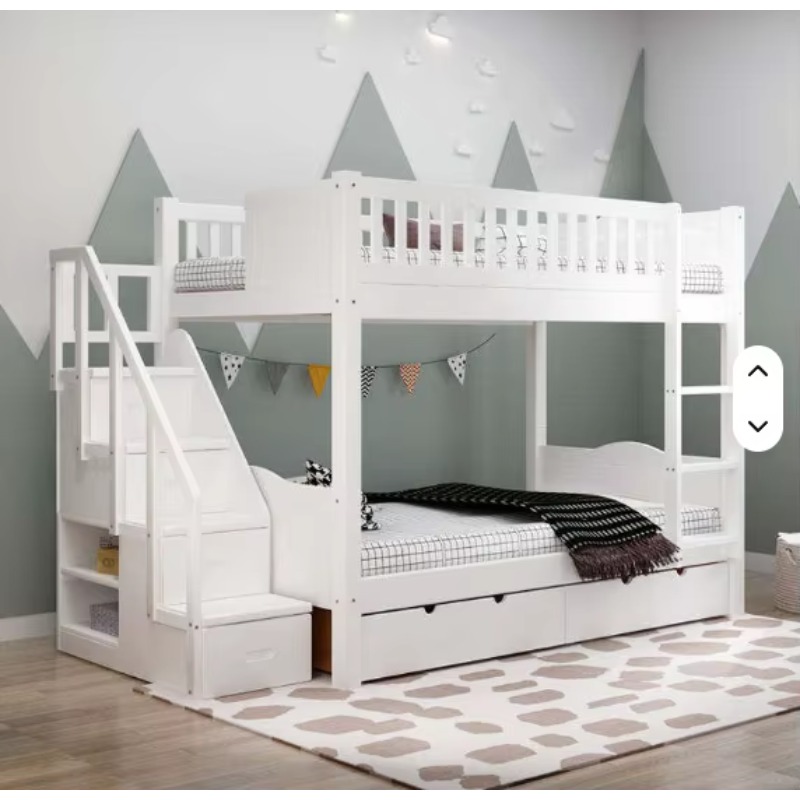 Hot Sell Furniture Double Bed  - Bunk Bed With Stairs And Slide review and price
