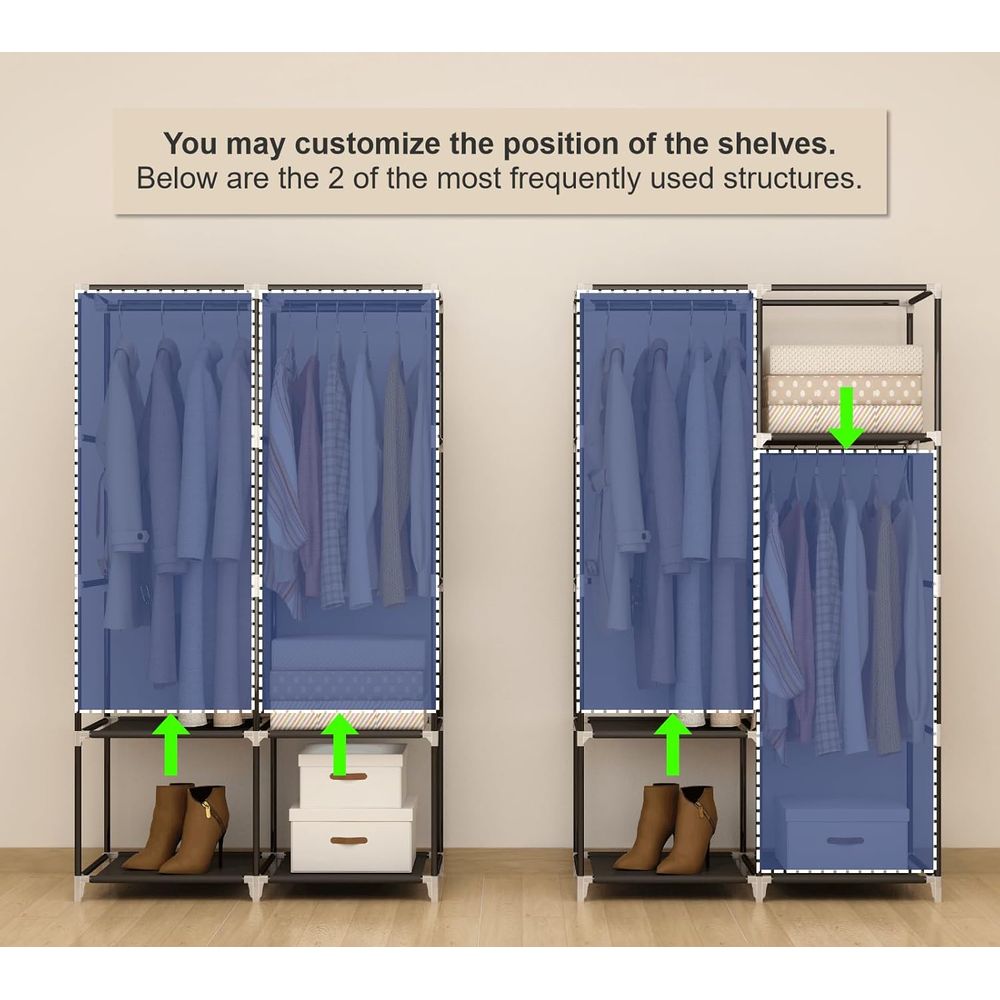 Portable Closet Wardrobe for S - Wardrobe Closet Portable Fabric Cover review and price