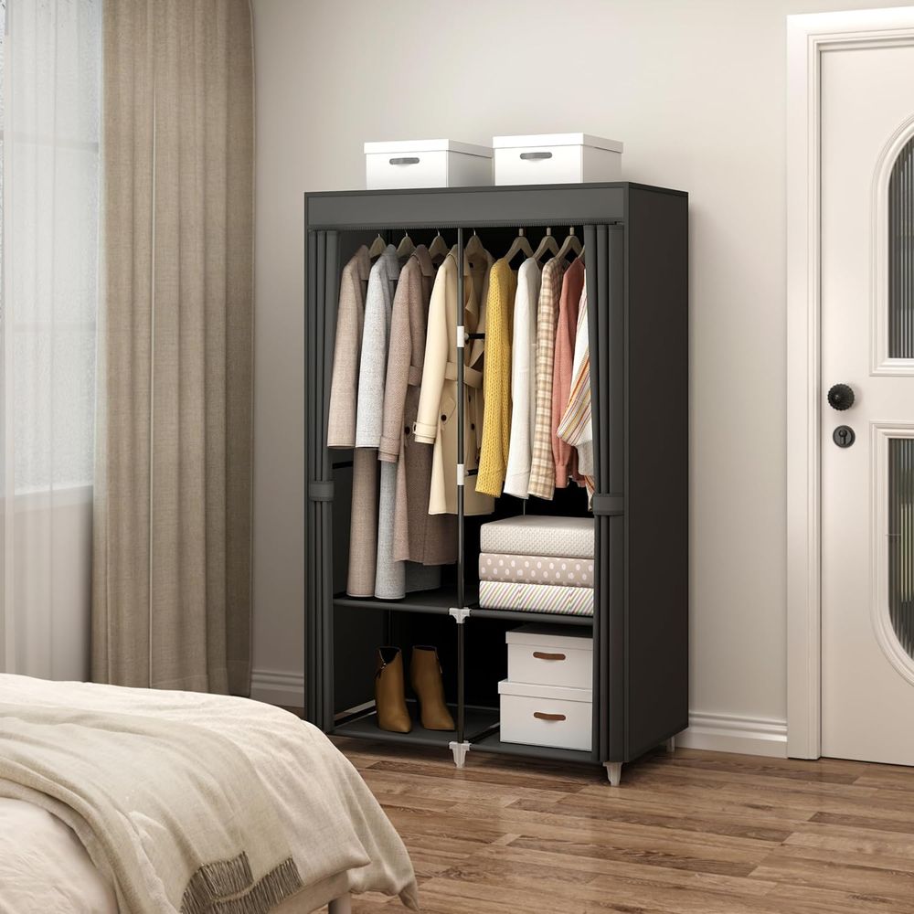 Portable Closet Wardrobe for S - Wardrobe Closet Portable Fabric Cover review and price