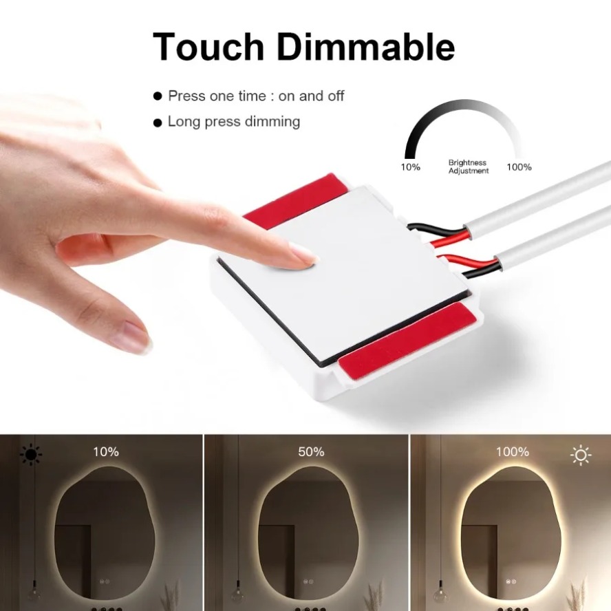 Dimmable Touch Control Bathroo - Dressing Table Vanity With Lighted Mirror review and price