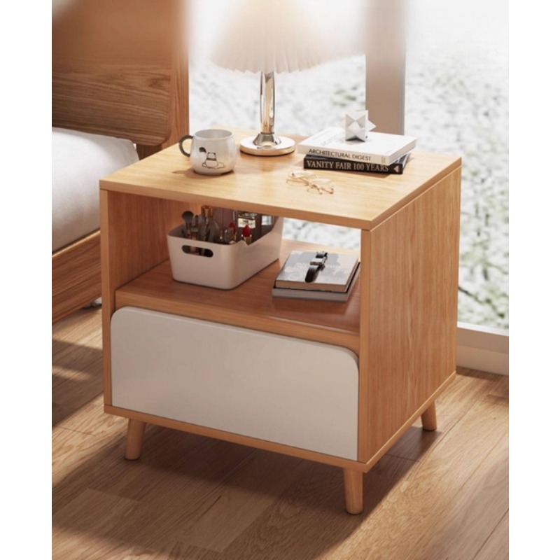 White bedside table Bedroom wi - Solid Wood Nightstand 2 Drawers review and price