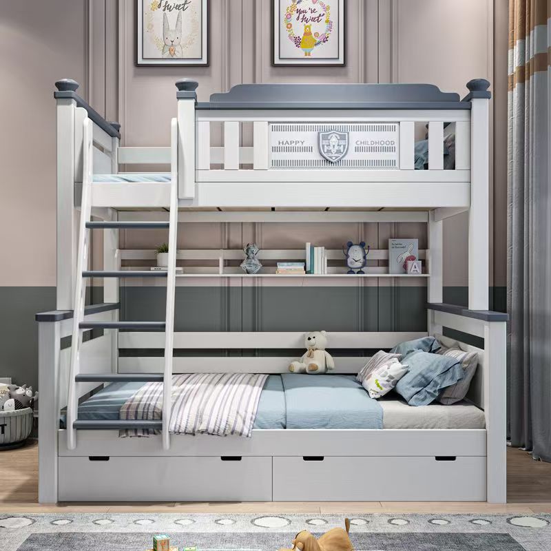 ！@2025 Cheap Wooden Kids Bedro - Bunk Bed With Stairs And Slide review and price
