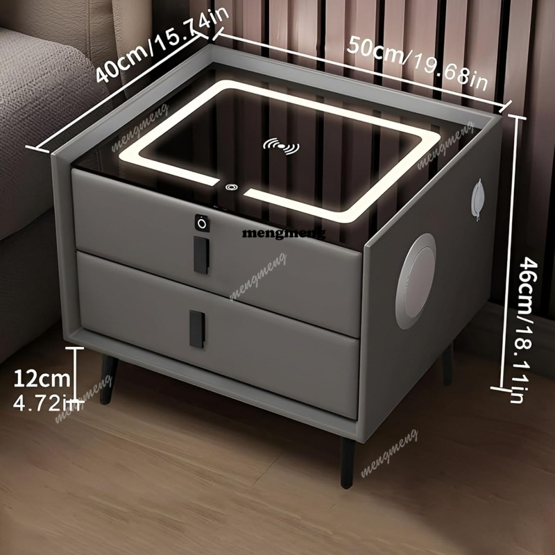Solid Wood Smart Nightstand Wi - Solid Wood Nightstand 2 Drawers review and price