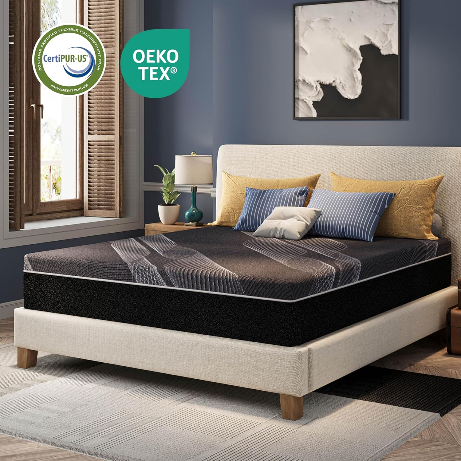 12 Inch Queen Mattress, Bamboo - Memory Foam Mattress In A Box Queen review and price