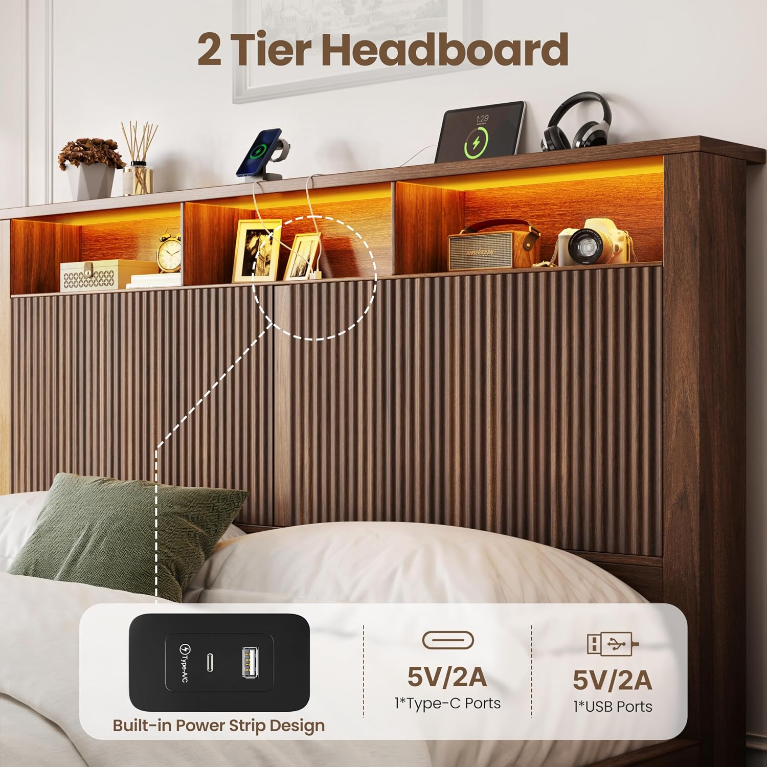 King Size Bed Frame and Headbo - King Size Bed Frame With Storage Drawers review and price
