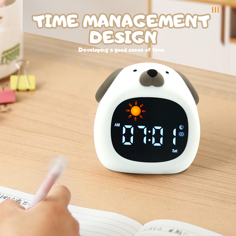 Night Light Clock Cat Baby Sle - Floating Nightstand With Led Light review and price