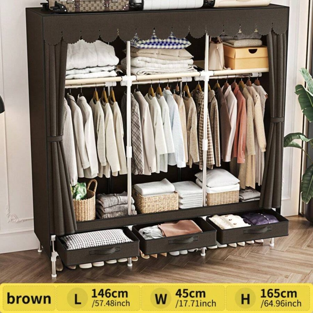 Portable Closet Wardrobe Stora - Wardrobe Closet Portable Fabric Cover review and price