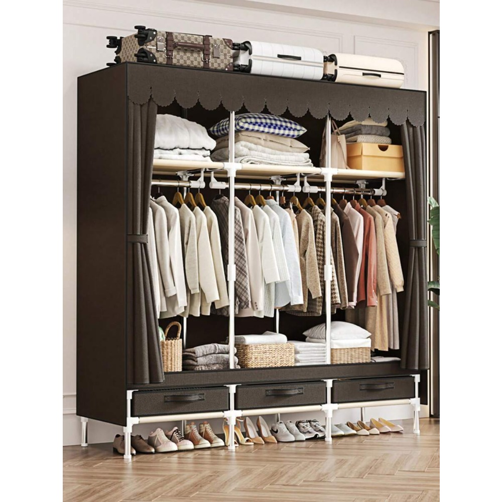 Portable Closet Wardrobe Stora - Wardrobe Closet Portable Fabric Cover review and price
