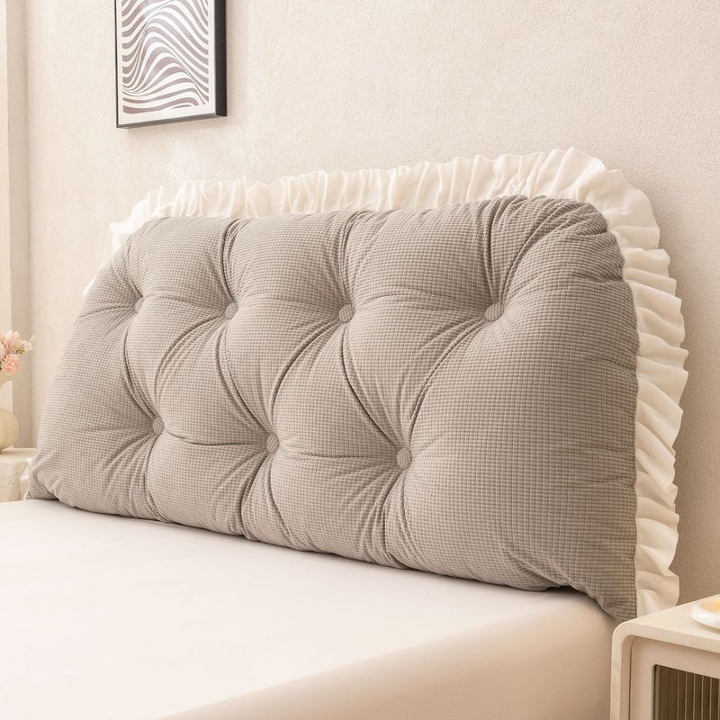 Ruffled Headboard Pillow Lumba - Headboard Cushion Backrest Tatami review and price