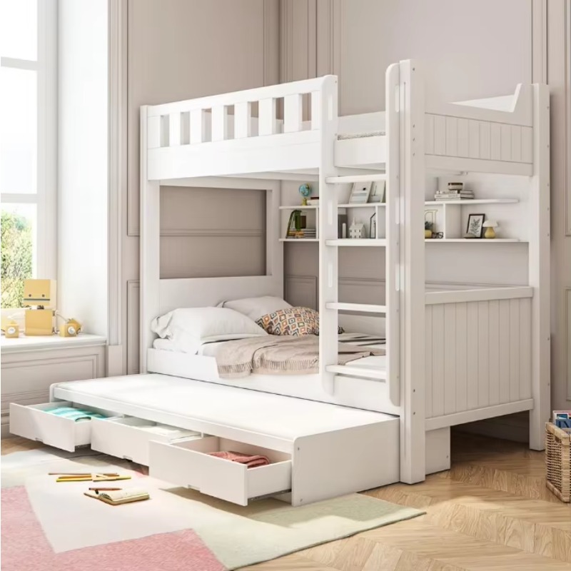 Bedroom Furniture Children Bed - Bunk Bed With Stairs And Slide review and price