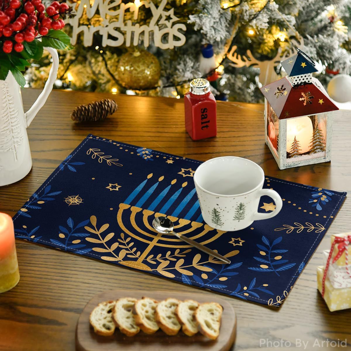 8Pcs Hanukkah Rosh Hashanah Pa - Tables review and price