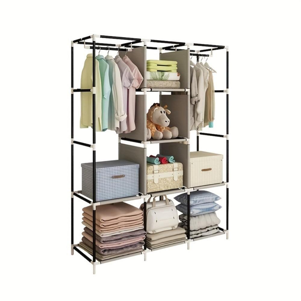 64 Inch Portable Clothes Wardr - Wardrobe Closet Portable Fabric Cover review and price