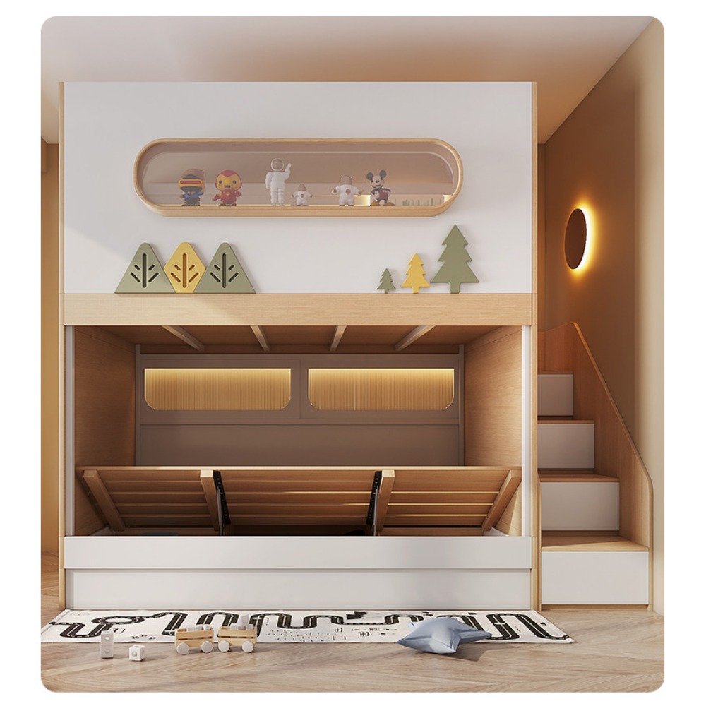 Space Capsule Treehouse Bunk B - Bunk Bed With Stairs And Slide review and price