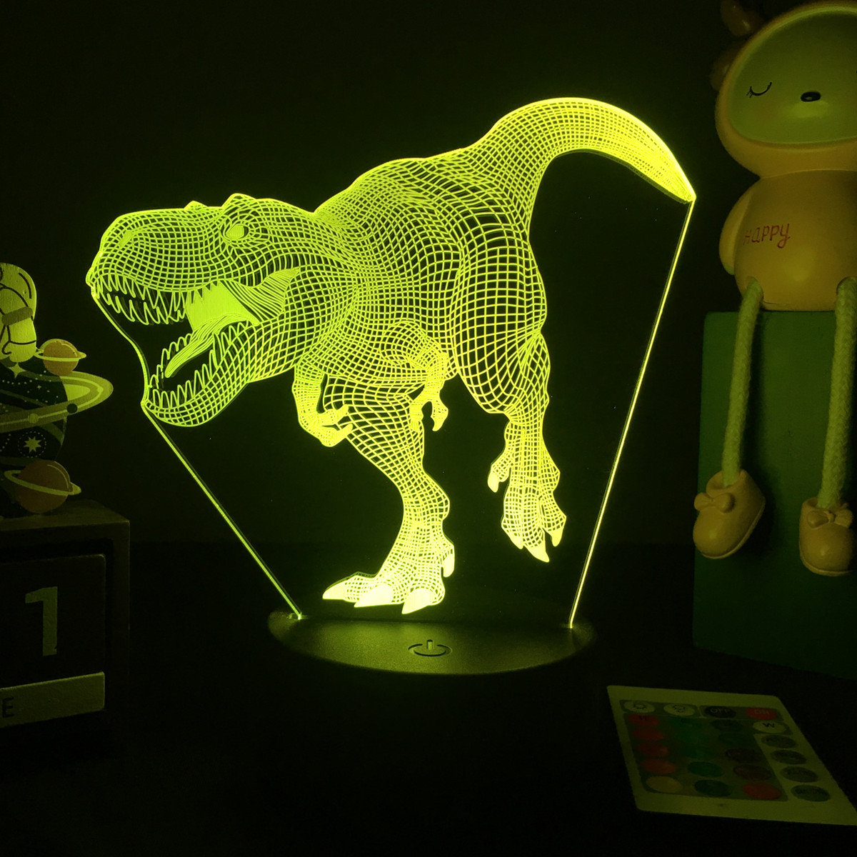 3D LED Dinosaur Nightlight For - Floating Nightstand With Led Light review and price