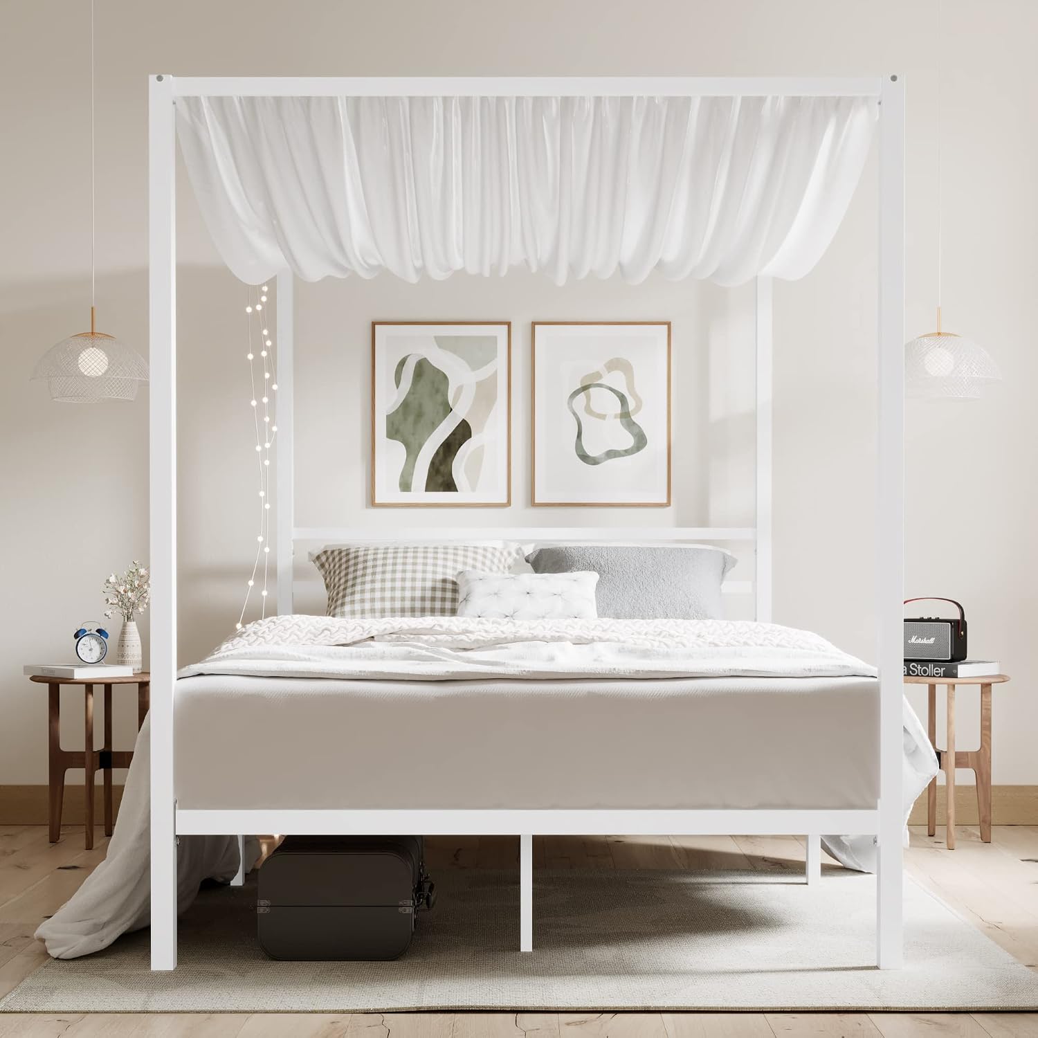 Metal Canopy Bed Frame Queen S - Canopy Bed Frame Metal Queen review and price
