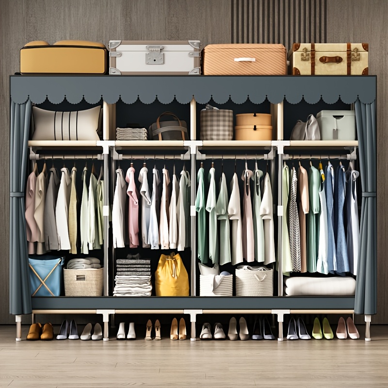 Metal Frame Portable Closet Or - Wardrobe Closet Portable Fabric Cover review and price
