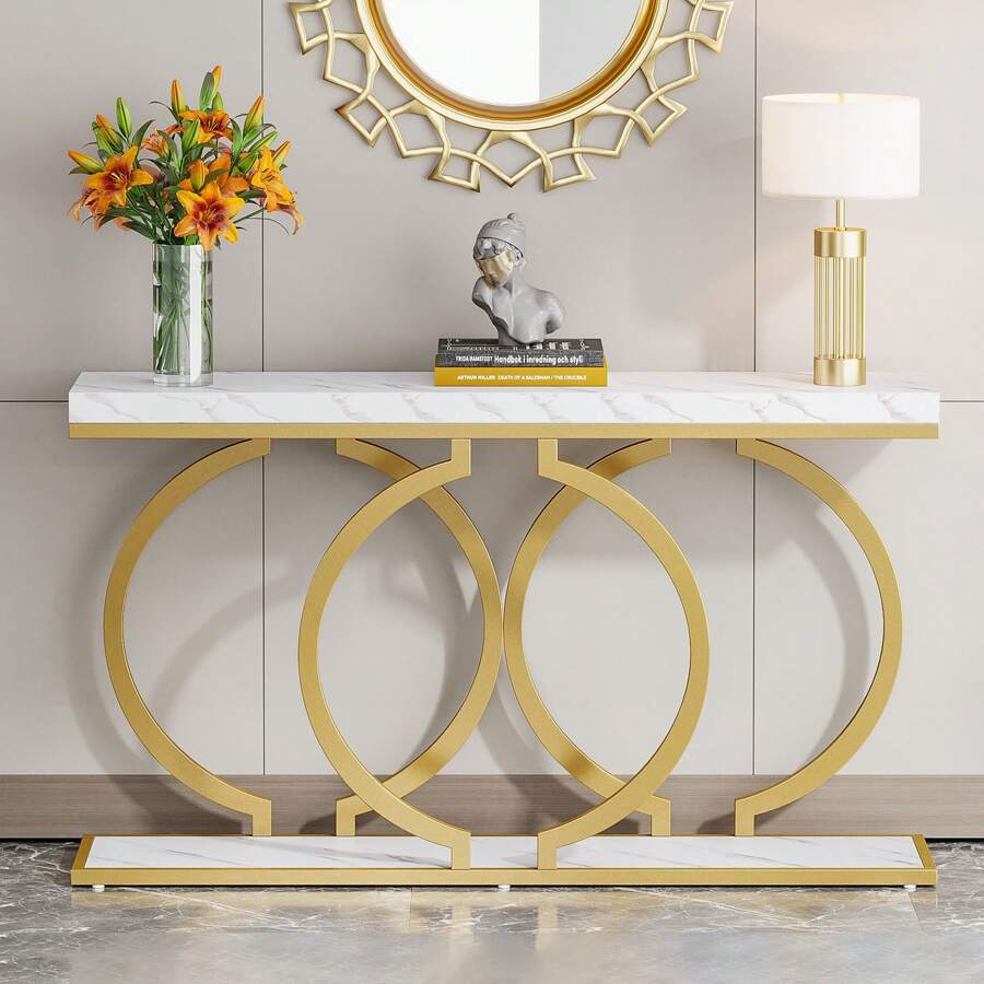 Inch Modern Gold Console Table - Tables review and price