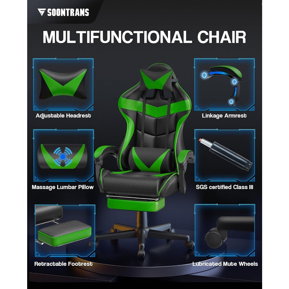 Ergonomic Gaming Chair with Fo - Sofas review and price