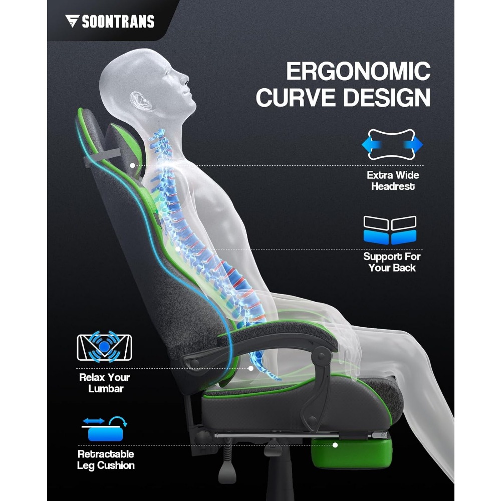 Ergonomic Gaming Chair with Fo - Sofas review and price