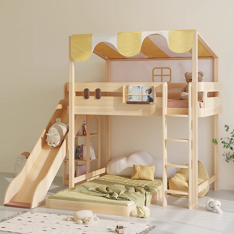 Bunk bed slide single sale chi - Bunk Bed With Stairs And Slide review and price