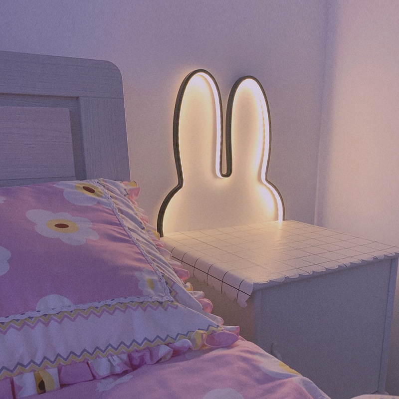 Cute Led Rabbit Wall Lights US - Floating Nightstand With Led Light review and price
