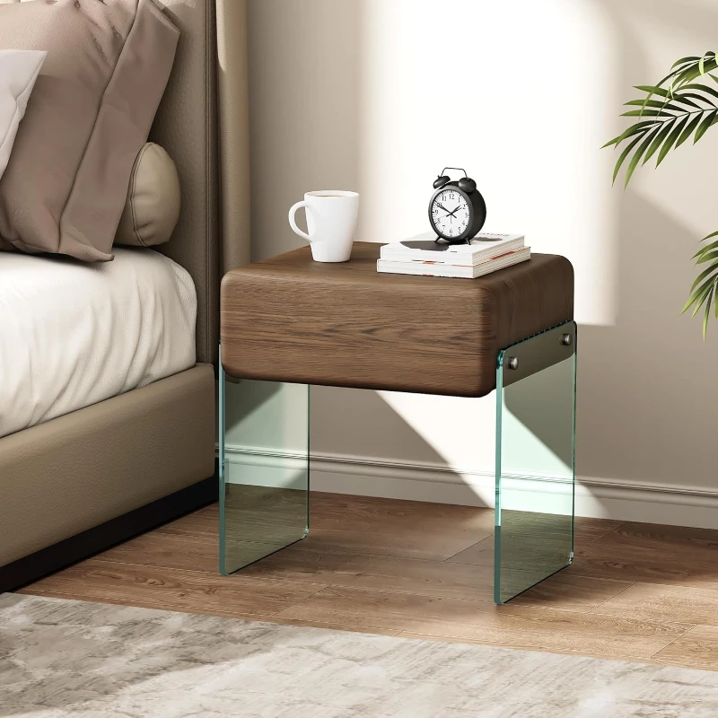 Nightstand Drawer Bedside Side - Solid Wood Nightstand 2 Drawers review and price