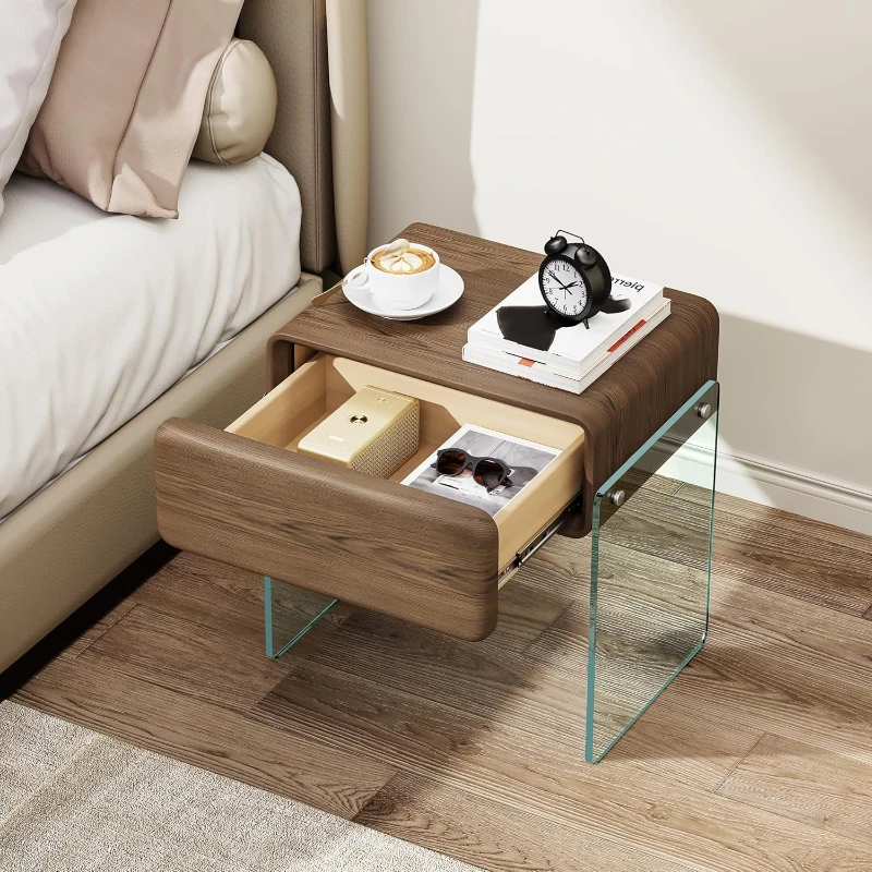 Nightstand Drawer Bedside Side - Solid Wood Nightstand 2 Drawers review and price