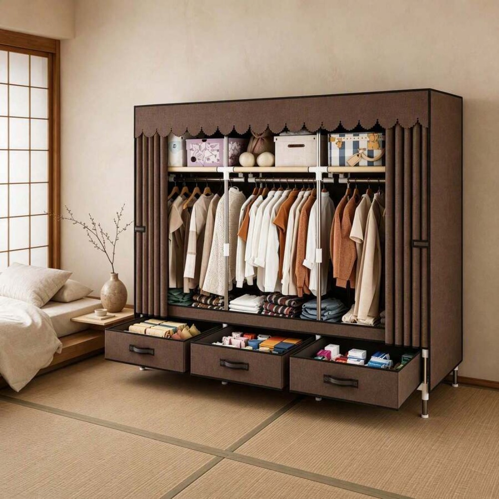 Portable Wardrobe Closet with  - Wardrobe Closet Portable Fabric Cover review and price