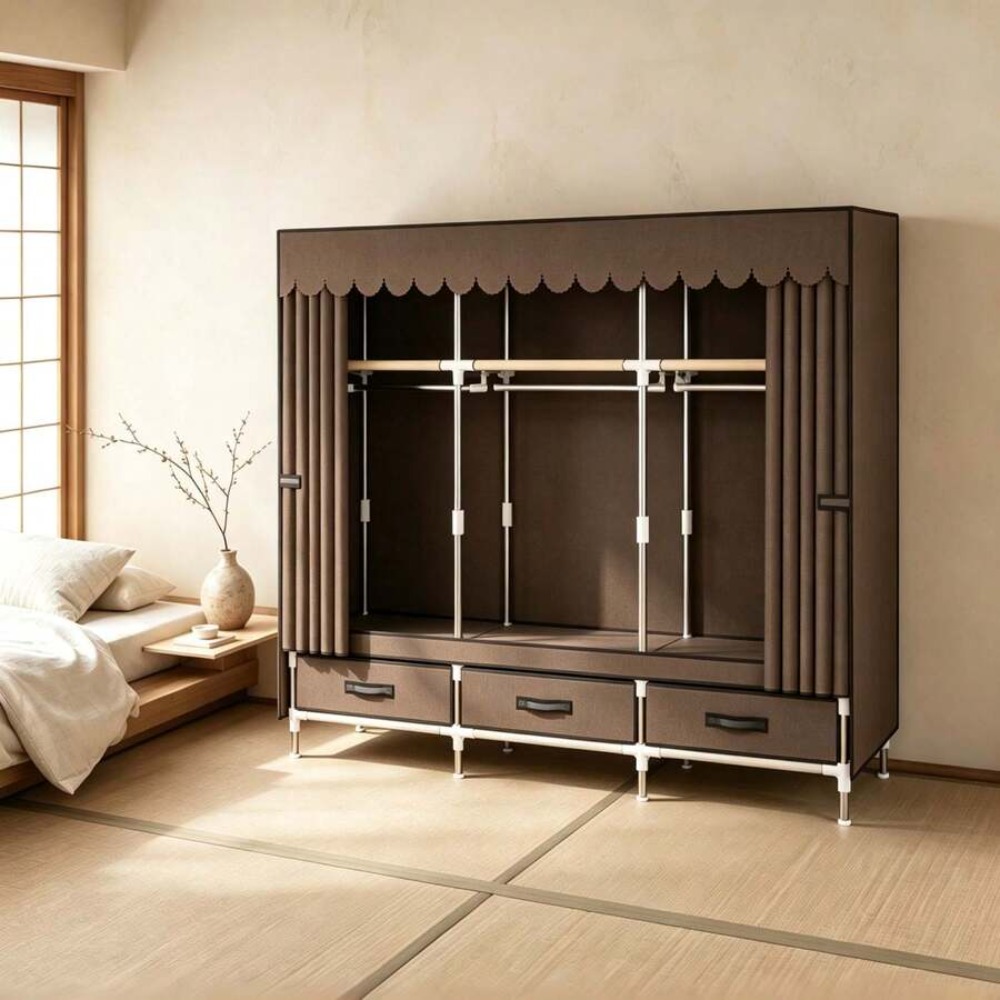 Portable Wardrobe Closet with  - Wardrobe Closet Portable Fabric Cover review and price
