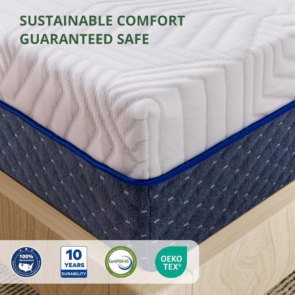 14 Inch Queen Size Gel Memory  - Memory Foam Mattress In A Box Queen review and price