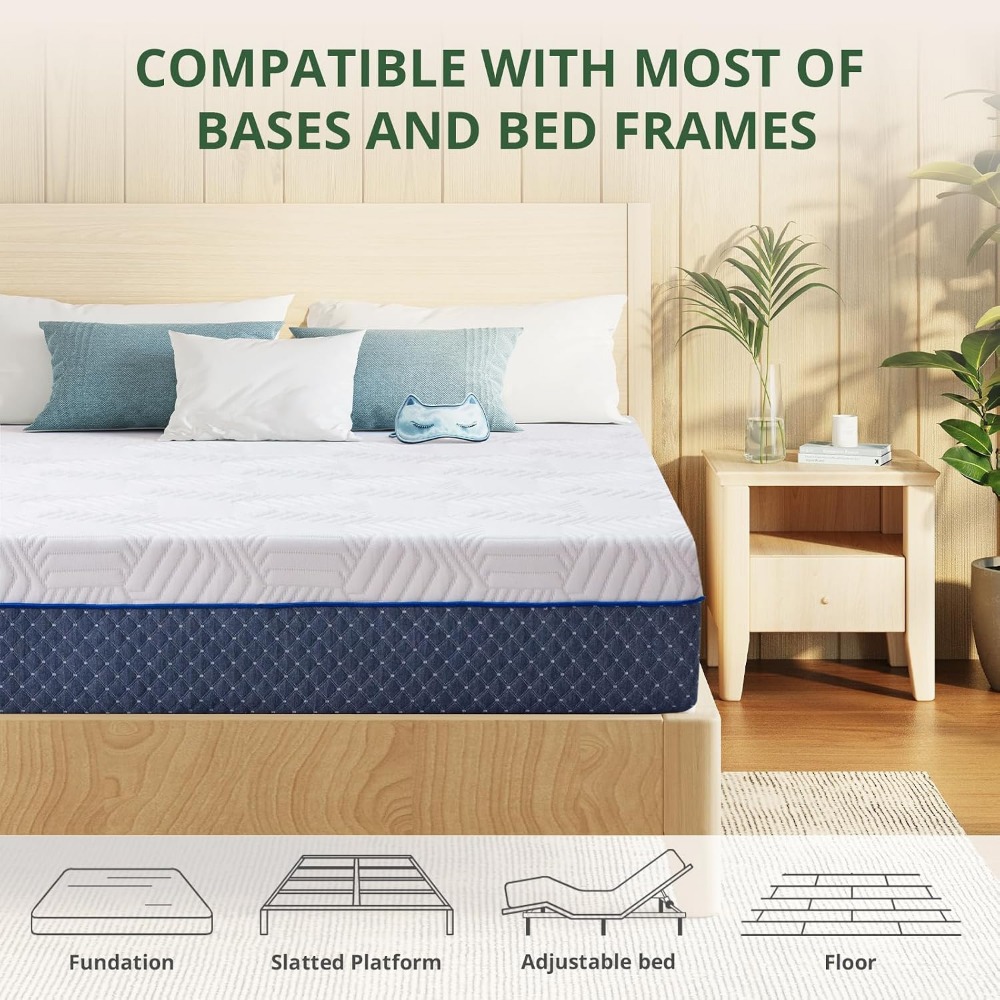 14 Inch Queen Size Gel Memory  - Memory Foam Mattress In A Box Queen review and price