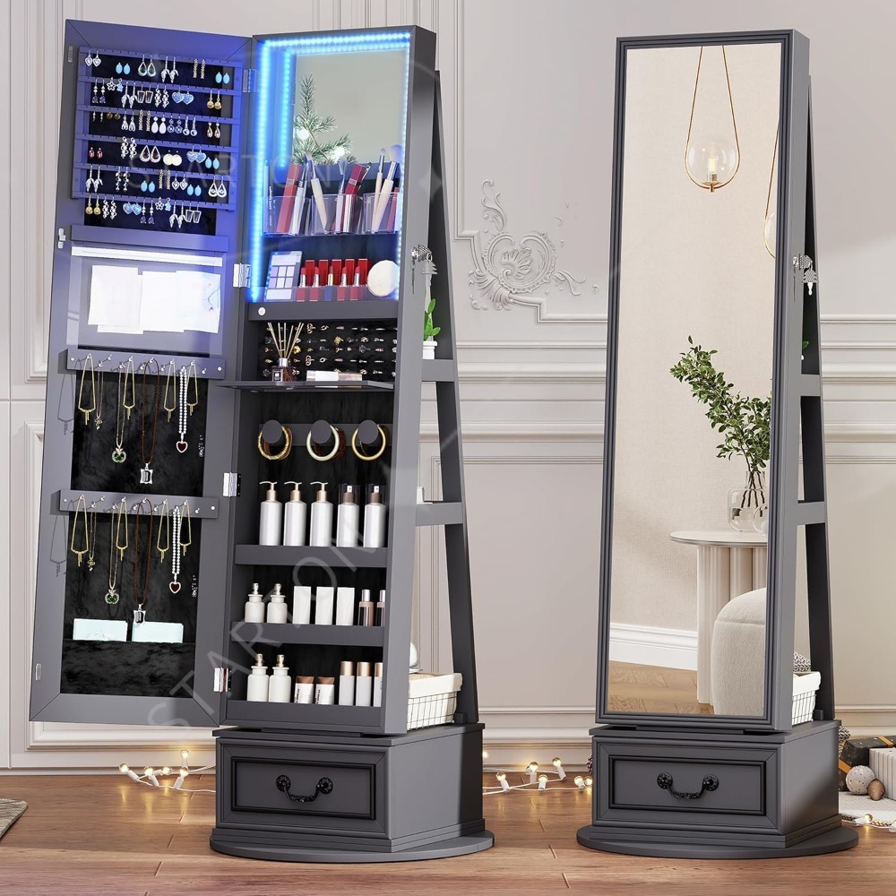Mirror Jewelry Cabinet Standin - Full Length Mirror Jewelry Armoire review and price