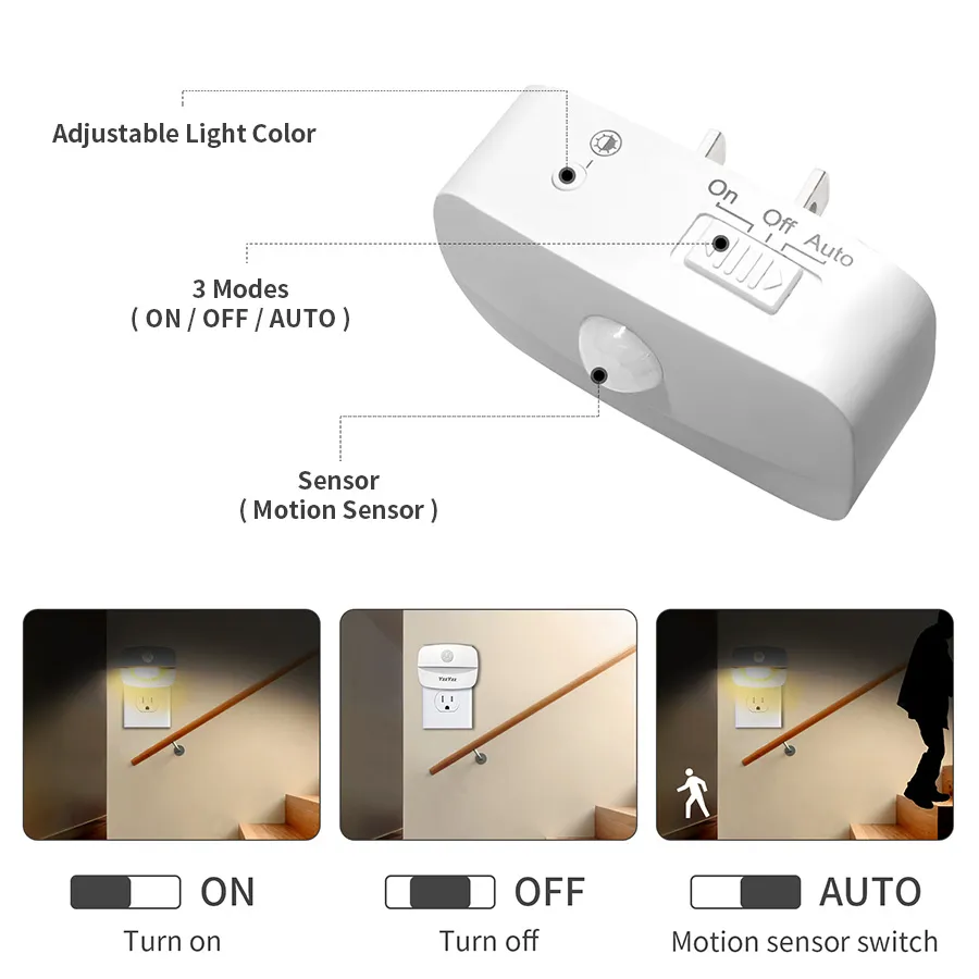 LED Night Light Motion Sensor  - Floating Nightstand With Led Light review and price